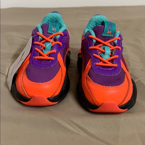 Puma running system orange and blue boys size 6 - Picture 5 of 7